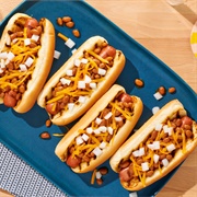 Boston Baked Bean Hot Dog (Boston Beanie Hot Dog)