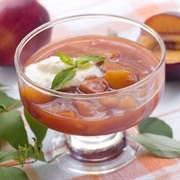 Jellied Cinnamon Plum Soup