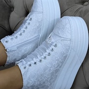 Bridal Platform Sneakers