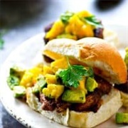 Fried Chicken Sandwich With Mango Chili Sauce