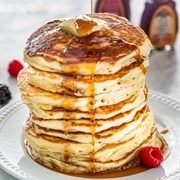 Pancake Stack With Maple Syrup