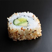 Cucumber Avocado Radish Sushi Sesame