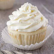 White Frosted Cupcake