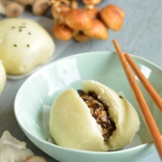 Hoisin Mushroom Steamed Buns