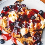 French Toast With Butterfinger Syrup (French Toast With Butterzinger Syrup)