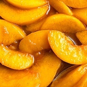 Tinned Peaches With Maple Syrup