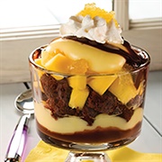 Chocolate and Tropical Fruit Sundae