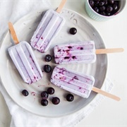 Blueberry Milk Popsicle