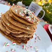 Pancakes With Candy Pinwheels (Pancakes With Cinco Swirls)