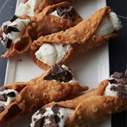 Adzuki Bean Fluff Cannoli