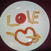 Love Letter With Ketchup and Fries