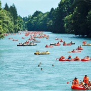 Boat Ride on the Aare River, Switzerland