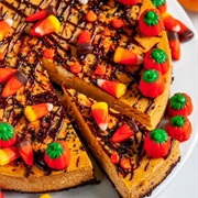 Candy Corn Drizzle Pie