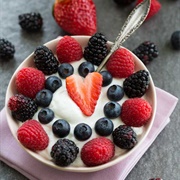 Strawberry Blueberry Yogurt