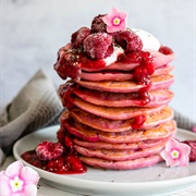 Pancakes With Raspberries