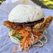 Cheung-Chau-Bun Fried Chicken Sandwich