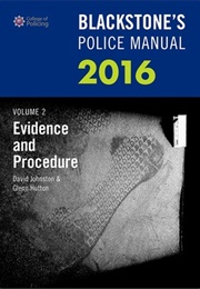 Blackstone&#39;s Police Manual 2016 Volume 2 (D Johnston &amp; G Hutton)