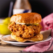 Fried Chicken Sandwich With Paprikash Sauce