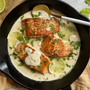 Creamy Coconut Lime Salmon