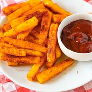 Fries With BBQ Sauce