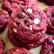 Red Velvet Mint Chocolate Chunk Cookie