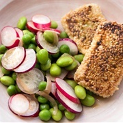 Wasabi Tofu With Assorted Vegetables