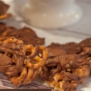 Milk Chocolate Caramel Pretzel Clusters