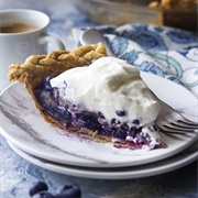 Pie With Wildberry Whipped Cream