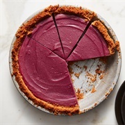 Ube Rhubarb Pie