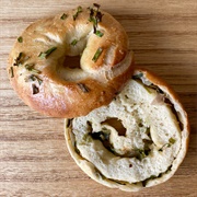 Everything Bagel With Shallot and Chive Cream Cheese