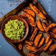 Guacamole Sweet Potato Wedges