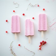 Red Currant Milk Popsicle