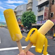 Banana Peel Popsicle