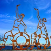 Luna Girls on Alki, Washington State