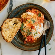 Classic Shakshuka With Garlic Tahini