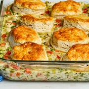 Chicken Pot Pie With Biscuit Crust