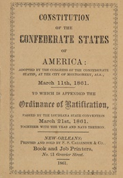 The Constitution of the Confederate States (Confederate Congress)