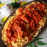 Pasta Alla Chitarra Con Ragù Abruzzese