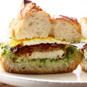 Prosciutto Fried Chicken Sandwich