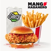 Saucy Chicken Sandwich Combo:Mango Habenaro