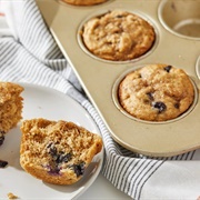 Whole Wheat Blueberry Muffin With Honey and Cardamom