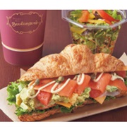 Smoked Trout &amp; Avocado Croissant Sandwich Meal