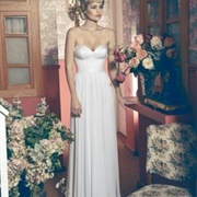 Balconette Top Wedding Dress