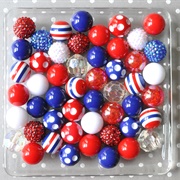 Red, White, and Blue Bubblegum