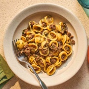 Orecchiette With Veal, Capers, and White Wine