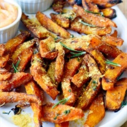 Pumpkin Guacamole Fries