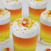 Candy Corn Jello Cups