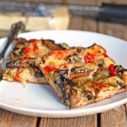 Mushroom, Spinach &amp; Bell Pepper Pizza