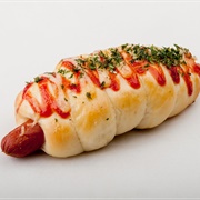 Melon Pan Hot Dog