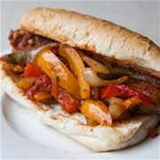 Sausage Peppers Onions Hoagie